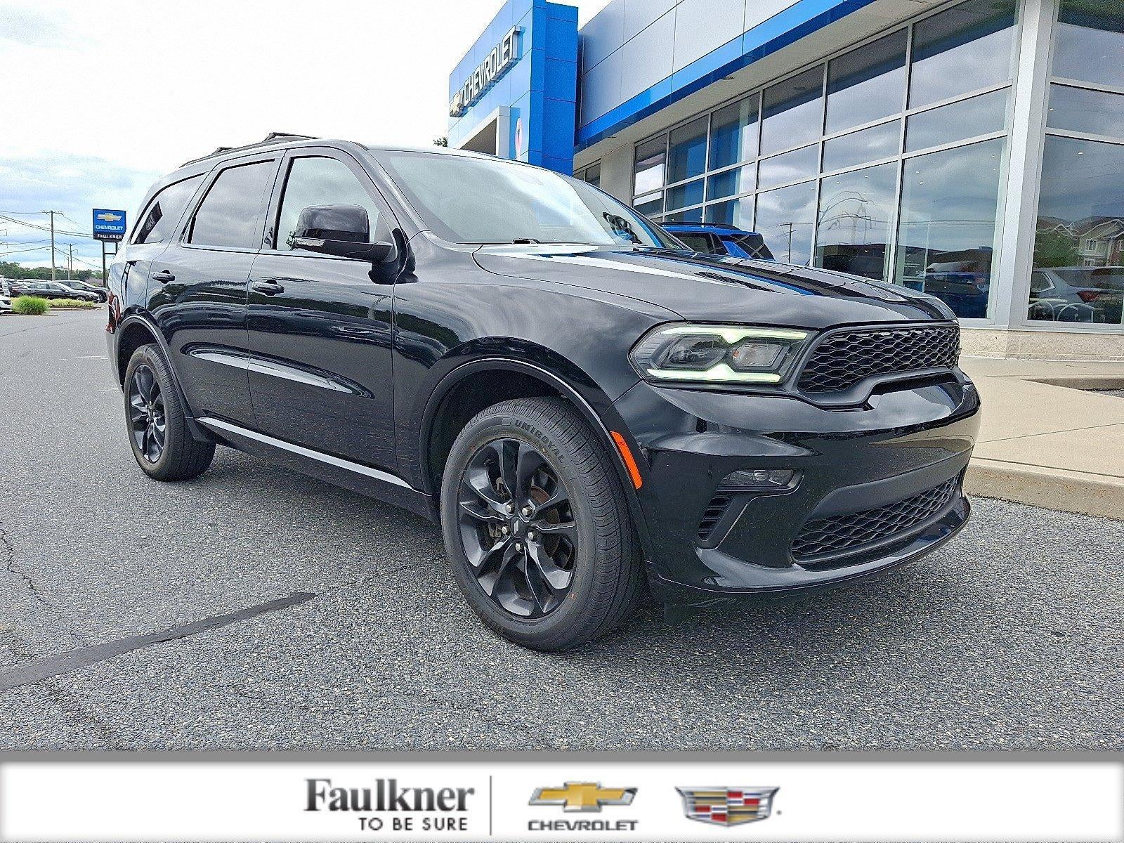 2021 Dodge Durango GT Plus AWD in Db Black Clearcoat — front three-quarter view
