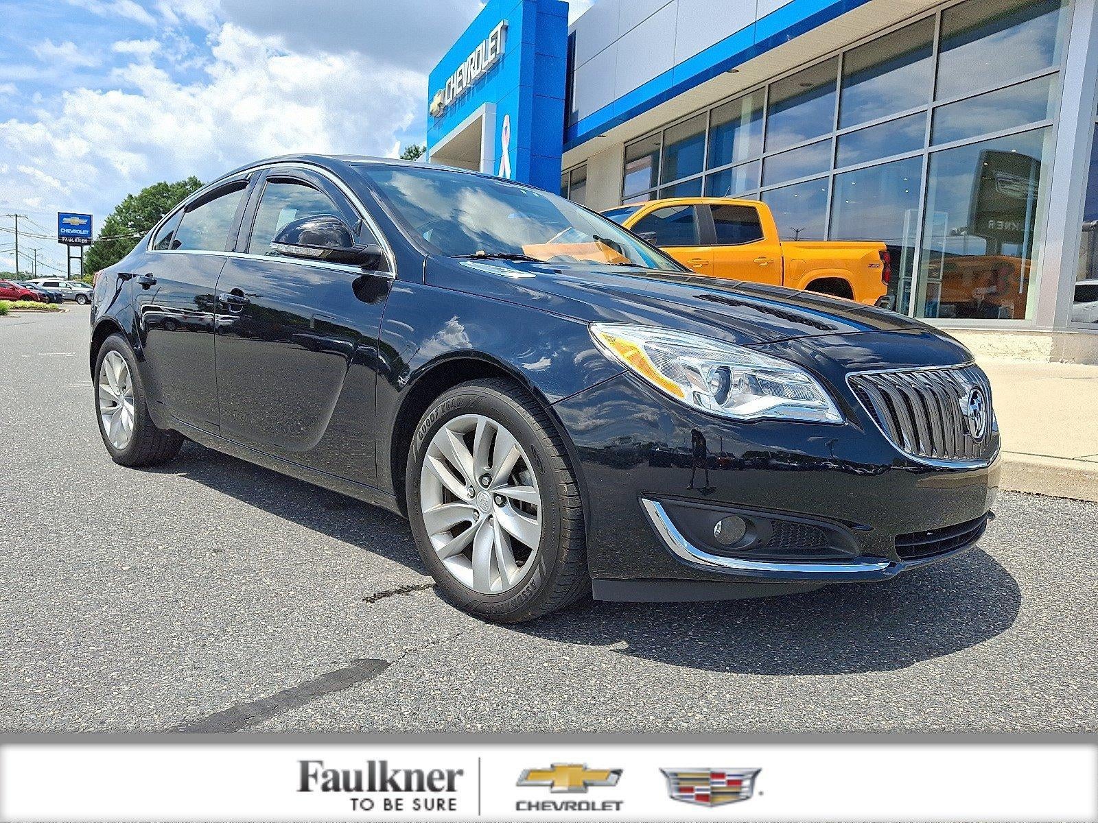 2016 Buick Regal Base in Black Onyx — front three-quarter view
