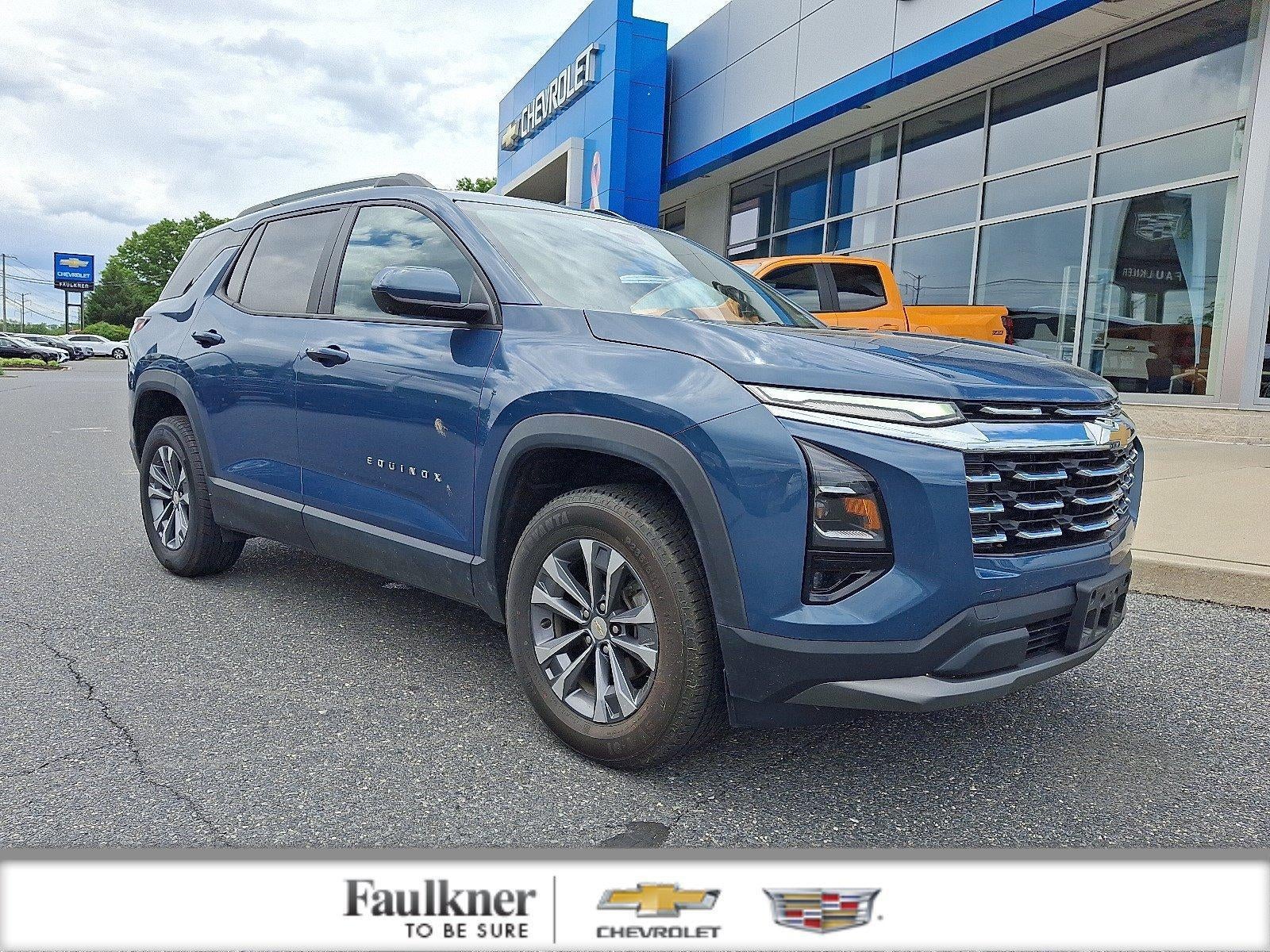 2025 Chevrolet Equinox LT in Lakeshore Blue Metallic — front three-quarter view