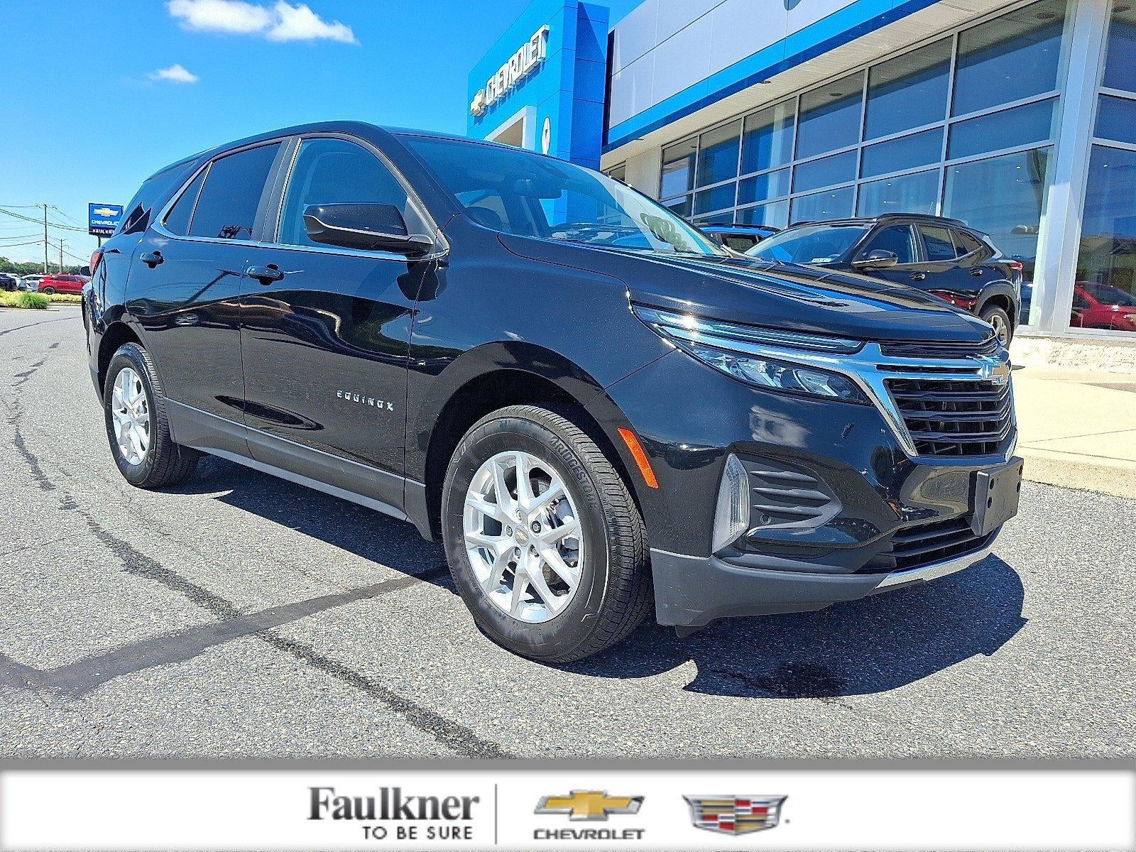 2024 Chevrolet Equinox LT in Mosaic Black Metallic — front three-quarter view