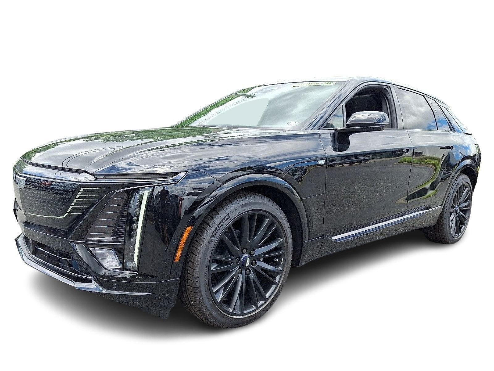 2026 Cadillac LYRIQ 4dr Premium Sport in Stellar Black Metallic — front three-quarter view