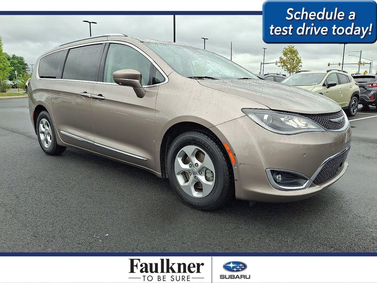 2017 Chrysler Pacifica Touring-L Plus FWD in Molten Silver — front three-quarter view