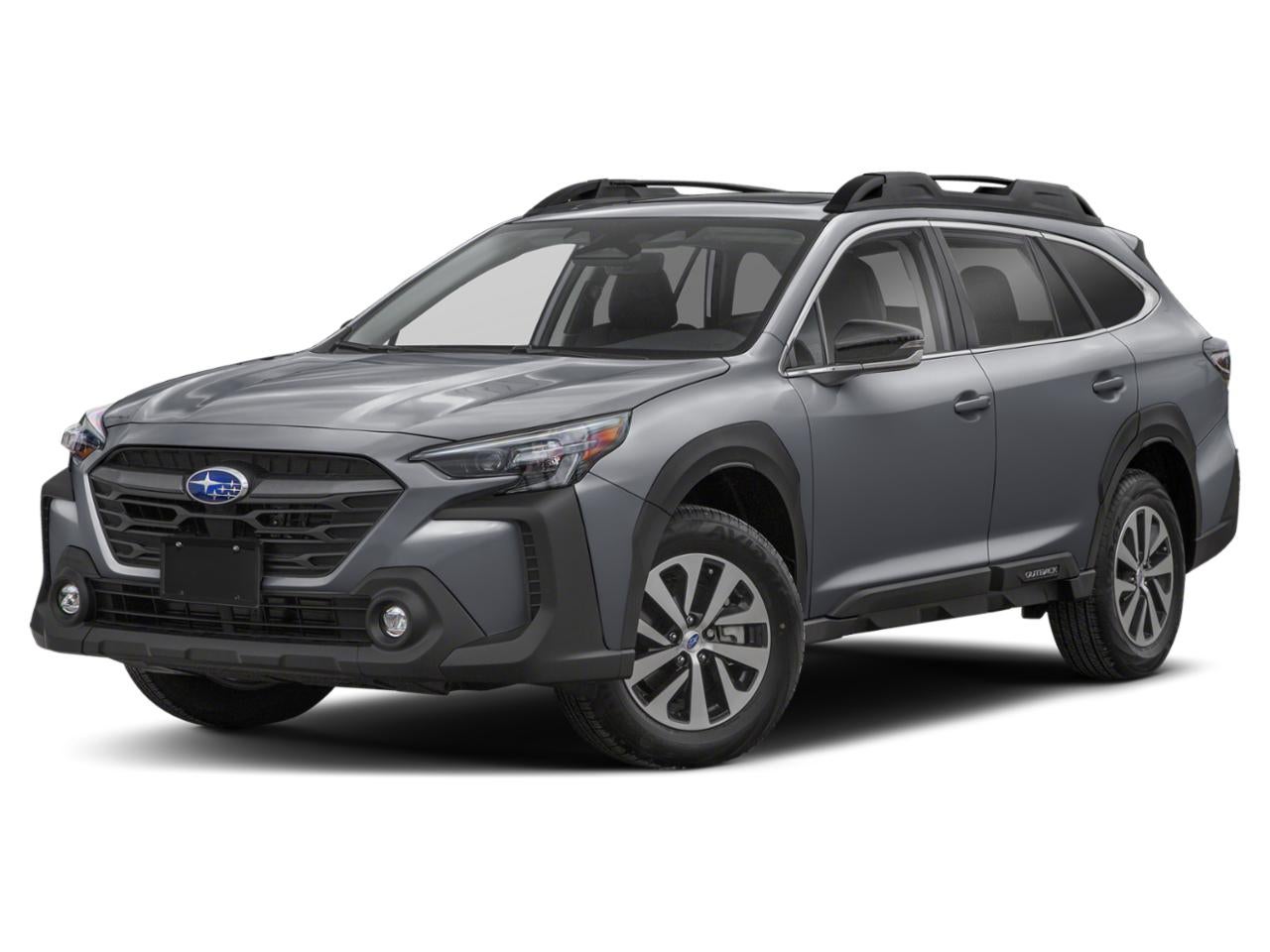 2025 Subaru Outback Premium AWD in Magnetite Gray Metallic — front three-quarter view