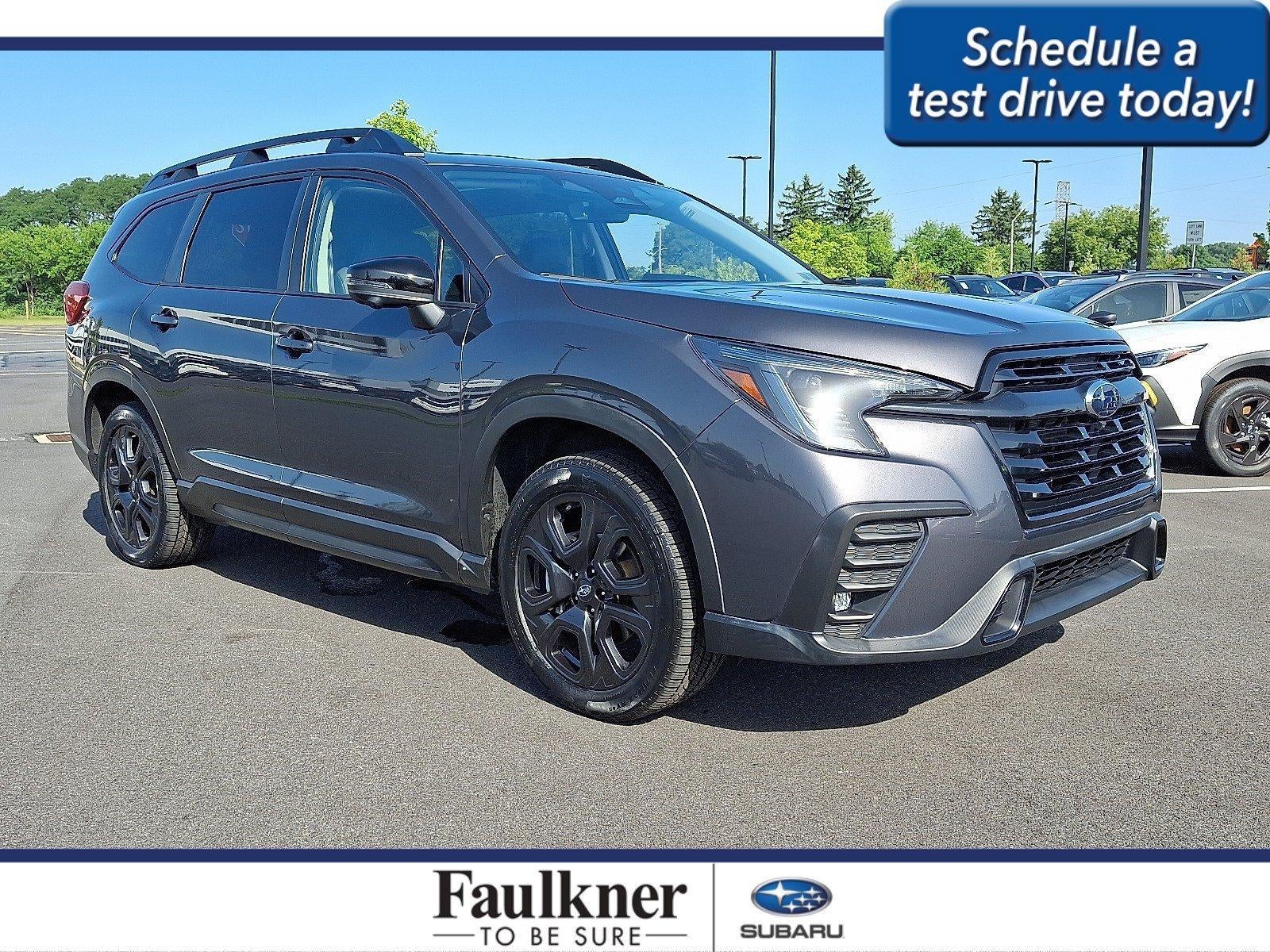 2023 Subaru Ascent Onyx Edition Limited 7-Passenger in Magnetite Gray Metallic — front three-quarter view