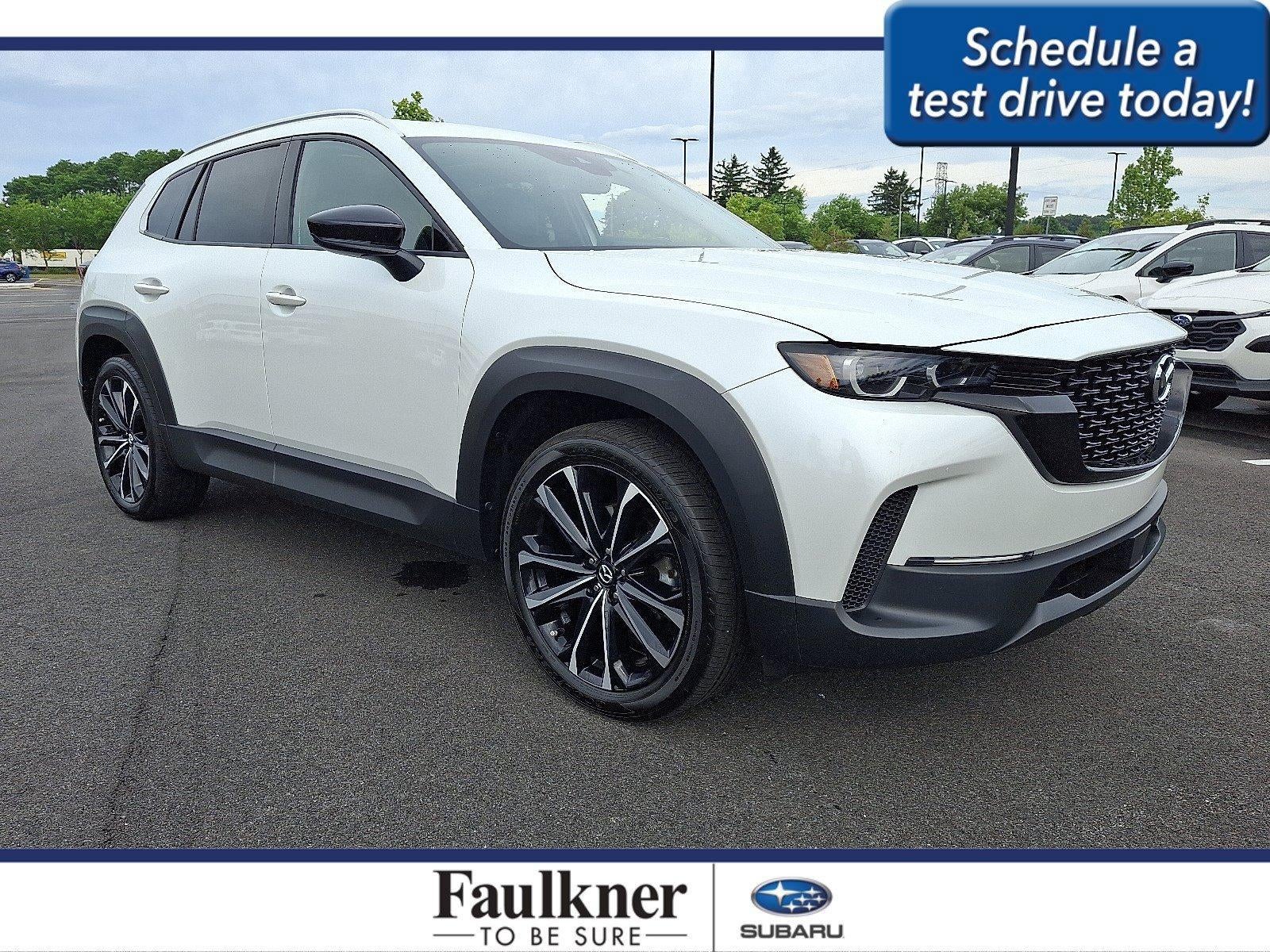 2023 Mazda Mazda CX-50 2.5 S Premium Plus Package AWD in Wind Chill Pearl — front three-quarter view
