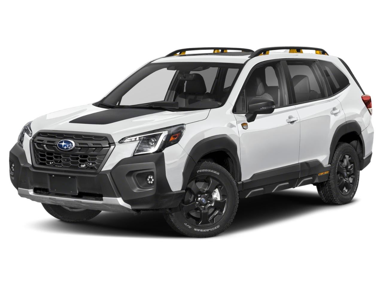 2023 Subaru Forester Wilderness CVT in Crystal White Pearl — front three-quarter view