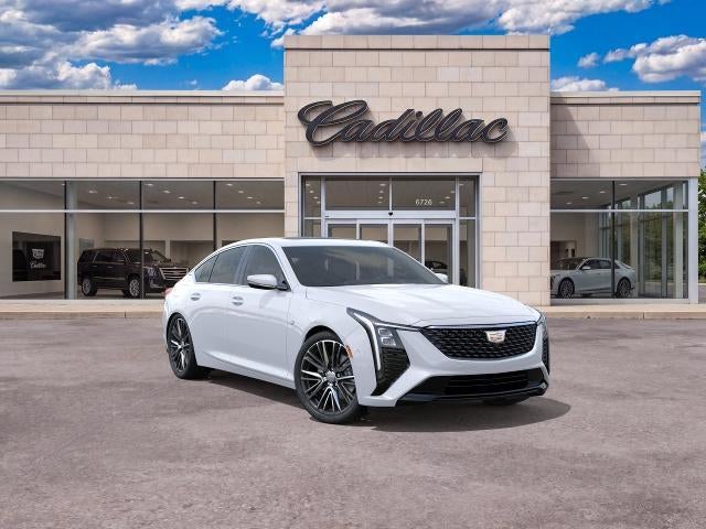 2026 Cadillac CT5 Premium Luxury in Vibrant White Tricoat — front three-quarter view