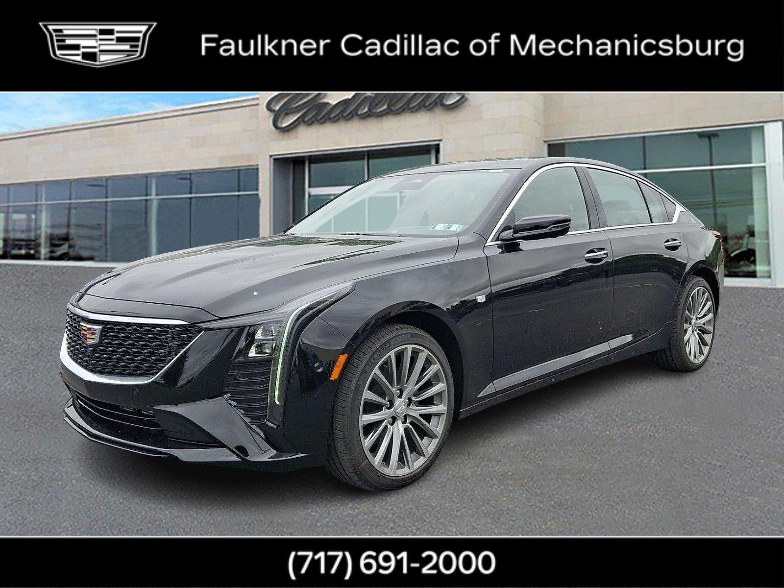 2026 Cadillac CT5 Premium Luxury in Black Raven — front three-quarter view