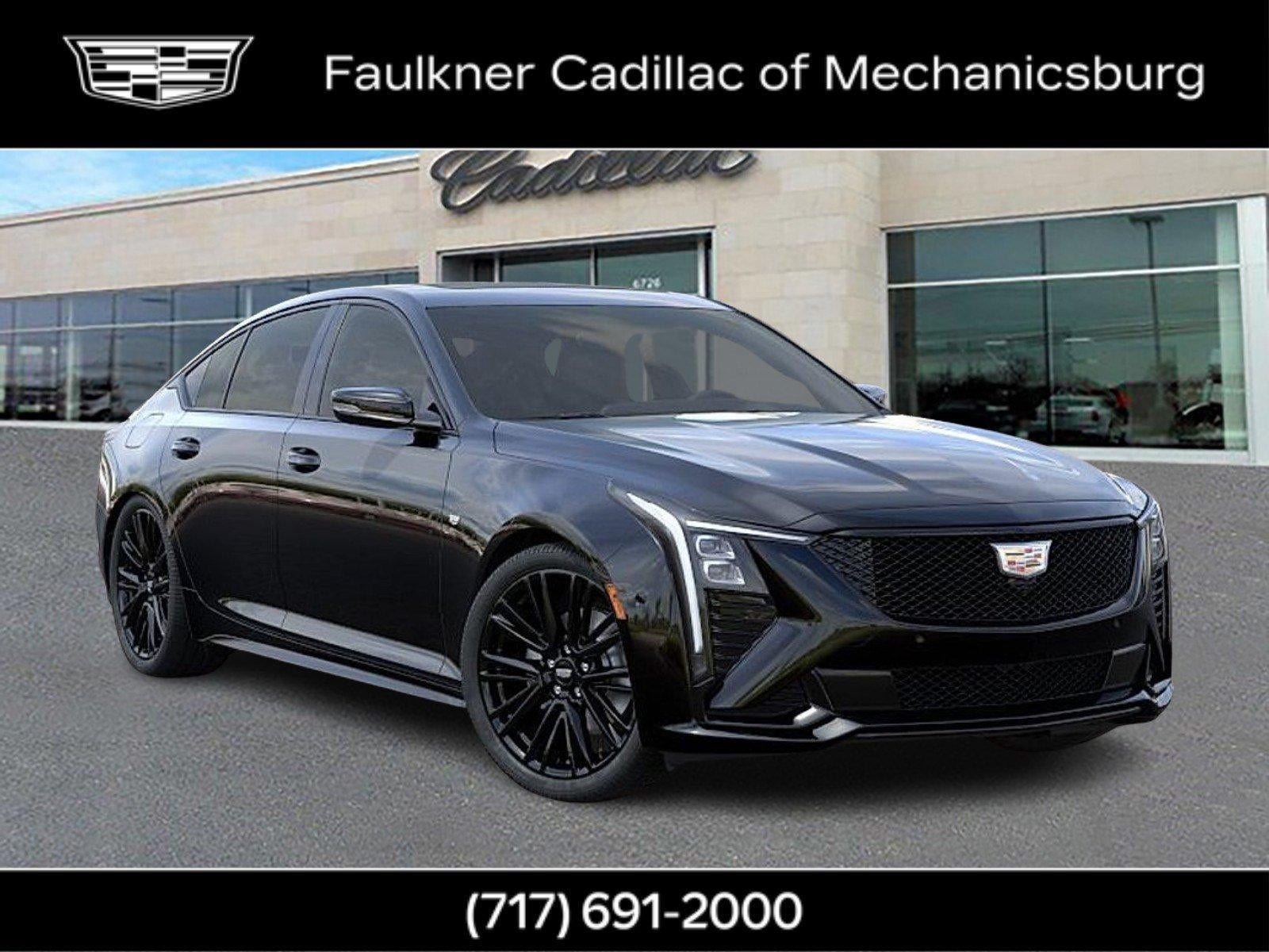 2026 Cadillac CT5 Sport in Black Raven — front three-quarter view