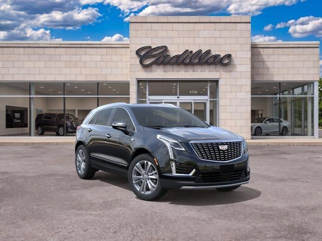 2026 Cadillac XT5 Premium Luxury in Stellar Black Metallic — front three-quarter view