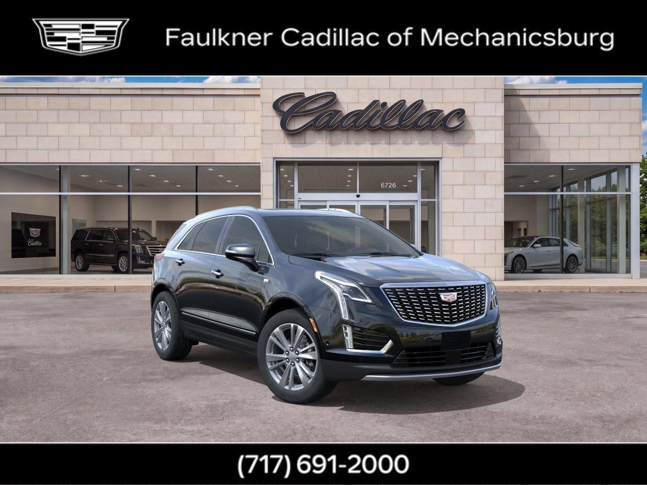 2026 Cadillac XT5 Premium Luxury in Stellar Black Metallic — front three-quarter view