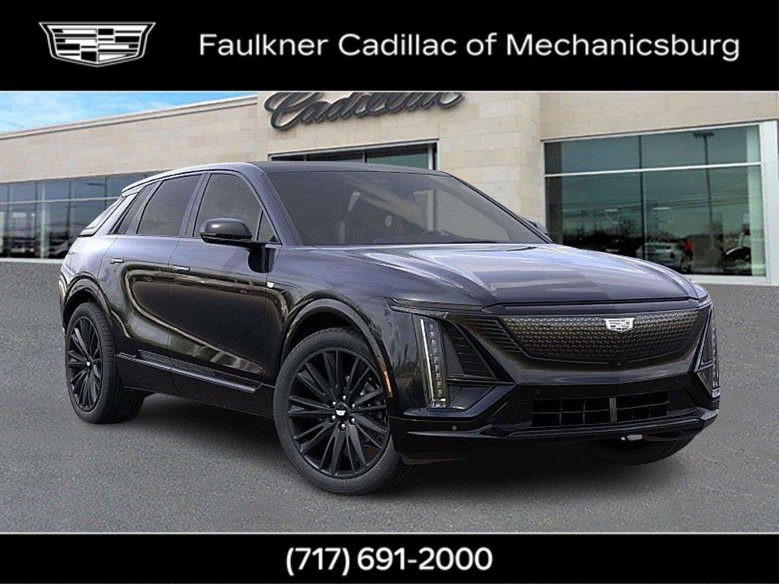2026 Cadillac LYRIQ Sport in Stellar Black Metallic — front three-quarter view