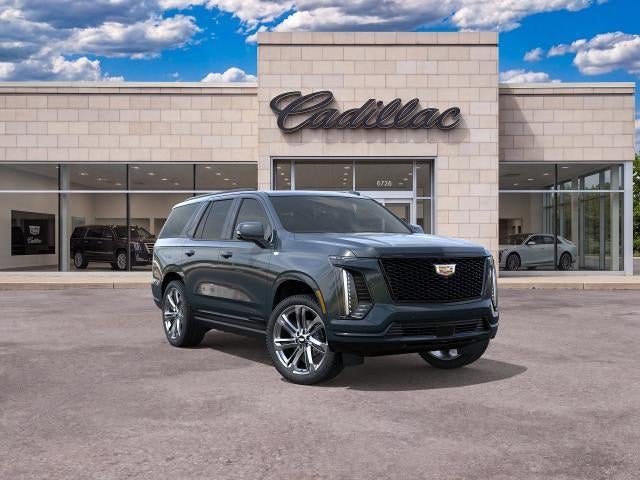 2026 Cadillac Escalade Sport in Aegean Stone — front three-quarter view
