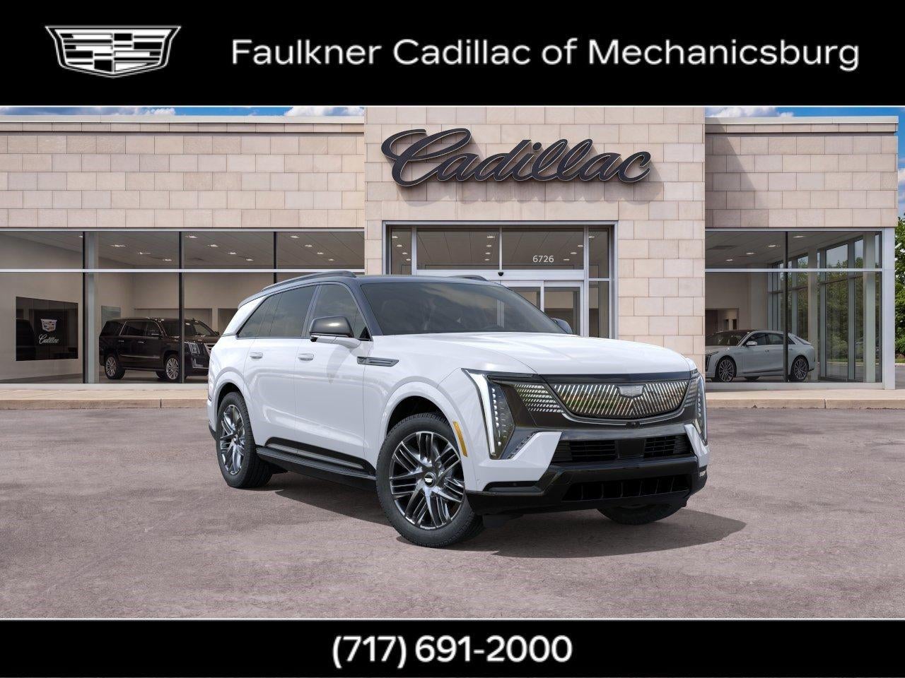 2026 Cadillac ESCALADE IQ Sport in Vibrant White Tricoat — front three-quarter view